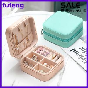 fufeng Portable Travel Display Jewelry Case Boxes Storage Earring Ring Display Organizer Box