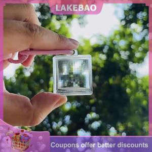 【LAKEBAO】 1PC trống Acrylic pixel Lọc Keychain rõ ràng khung Keyring vài kỷ niệm tốt nghiệp Túi Mặt dây chuyền phụ kiện tự làm