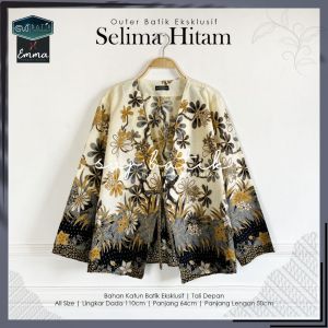 Setelan Wanita Batik Modern Inner Dress dan Outer Blazer Selima Weharima