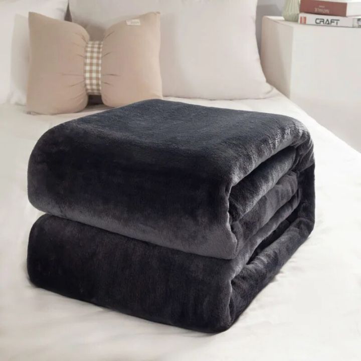 dgfdge Luxury Blanket Couple Bed Blanket Solid Flannel Double sided