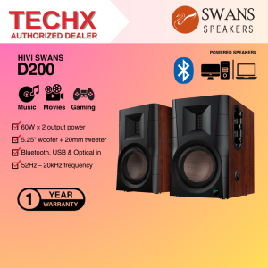 HiVi Swans D200 Powered Bookshelf Speakers 2.0 Active Speaker