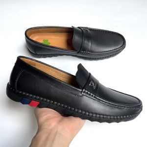 Giày Lười Nam Da Bò- Khâu Vào Đế Cao Su 2 Màu + Tengday - Sang Trọng - Việt Nam - Shoes