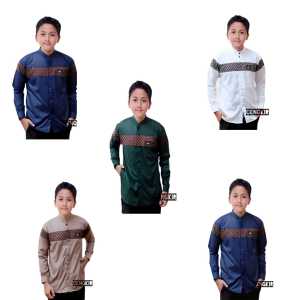 Baju Koko Pria Dewasa Lengan Panjang KOBATA QYNANG