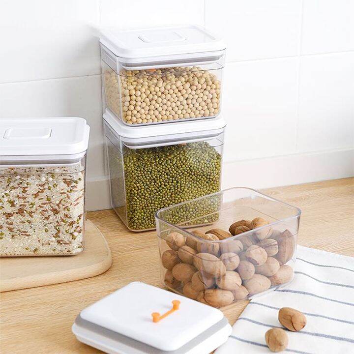 Extra Airtight Food Storage Container Stackable Transparent Vacuum ...