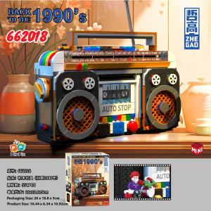 Zhe Gao 662015-662018 Retro Radio Refrigerator Building Blocks Creative Model Compatible with Lego *READY STOCK*