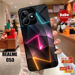 Casing Case Realme C53 Terbaru Abstrak Kubik Realme C53 Casing Hardcase Softcase Glossy