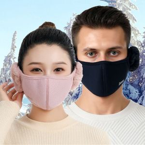 【COD&Ready Stock】Women Winter Warm Cold-proof Earmuffs Windproof Mouth Cover Female Outdoor Cycling Ear Warmer