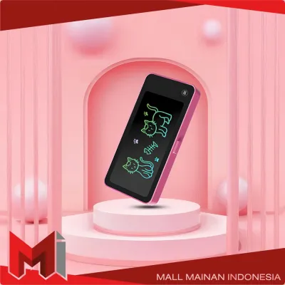 MallMainan-A115 Tempat Pensil 2IN1 LCD Pen Case Drawing Pad Edukasi Anak Drawing Box Kotak Pensil