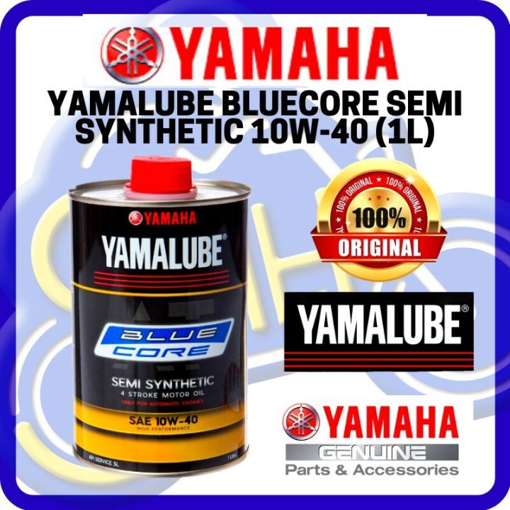 YAMALUBE BLUE CORE BLUECORE SEMI SYNTHETIC 10W-40 10W 40, 1 LITRE ORIGINAL PARTS YAMAHA