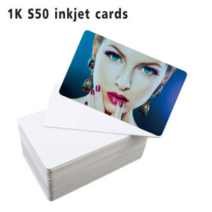 10Pcs/lot Glossy Inkjet RFID 13.56MHZ Chip Cards Printable PVC ID Card For Epson Canton Printer Access Control Security Cards