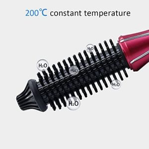 Hair Curler Brush Folding Curling Heated RoundPortable Travel Anti Static Dual Ionic Ceramic Thermal Styler Hair Styling Tool Hot Air Styling Brush for Volume and Soft Curls