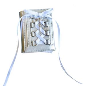 Korean Styles Short Purse Holder Small Wallet PU Leather Purse Silver Wallet Stylish Change Purse for Daily