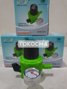 Kepala Gas Regulator / Kompor Gas + Meter UTU HP 333 Tekanan Tinggi