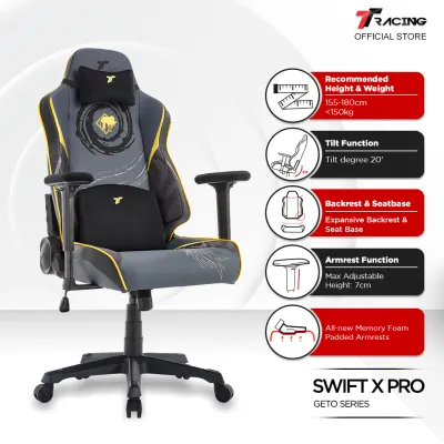 TTRacing Swift X Swift X Pro Gaming Chair Ergonomic Office Home Chair - 2 Years Official Warranty