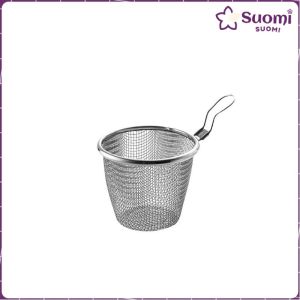 Suomi Household Stainless Steel Hot Pot Strainer Basket Frying Noodle Dumpling Hanging Filter Kitchen Tool