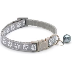 Kalung kucing lonceng besar murah motif jejak terbaru mewah tali leher hewan peliharaan cat collar