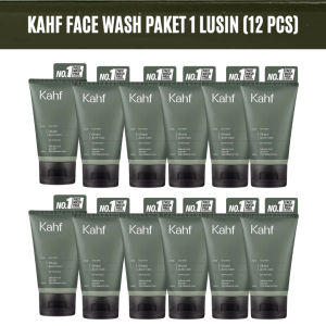 Paket Hemat (1lusin isi 12pcs)Kahf Face Wash-Sabun Wajah Pria -For All SKin type 100ml.