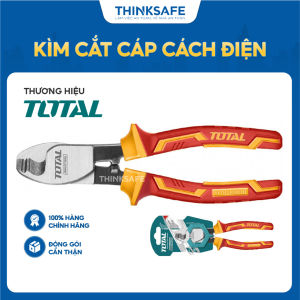 Kìm cắt cáp cách điện 1000V Total THTIP2761 kích thước 6 inch 160mm đầu kềm mạ đen đánh bóng bền tiện lợi - Thinksafe
