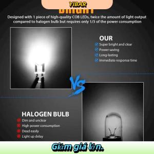 YIBAR W5w LED T10 xe ánh sáng COB rõ ràng 6000K tự động ô tô động cơ giấy phép Tấm Đèn Dome ánh sáng đọc DRL bóng đèn phong cách 12V