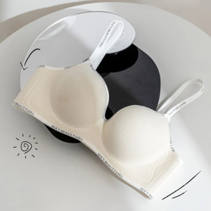Threedimensional thickening gathered bra round ball thickening gathered underwear