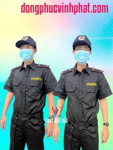 Quần áo Bảo Vệ Tay ngắn in chữ SECURITY Vệ Sĩ Màu Đen Túi Hộp Đẹp Bao không Gồm Phụ Kiện - Hình thật