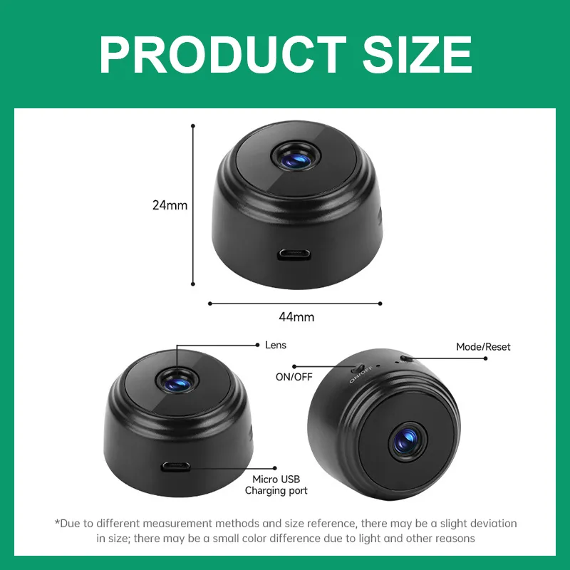 MTI CCTV Wireless A9 Mini Camera Kamera Pemantauan Jarak Jauh WiFi