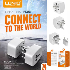 LDNIO Universal Mini Size Power Adapter 6A Travel Adapter For UK/USA/EU/AUS 200 Countries Universal Plug