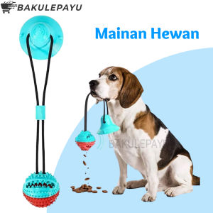 Mainan Bola Hewan Tali Peliharaan Gigitan Anjing Kunyah TPR Ball Molar Suction Dog