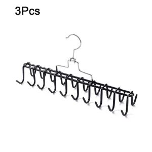 BABYBANG 3Pcs 360 Degrees Rotating Suspender Hanger Space Saving Stainless Steel Underwear Vest Storage Hanger Portable Anti-slip Women Storage Bra Hanger for Home