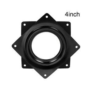 4/6inci Meja Putar Braket Ring Klaher Meja Kursi Etalase Besi Hitam / Braket Ring Meja Kursi Kotak / Kursi Etalase Putar