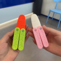 3D Carrot Butterfly Knife Unzip Toy Radish Knife. 