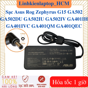 Sạc Asus Rog Zephyrus G15 GA502 GA502DU GA502IU GA502IV GA401IH GA401IVC GA401QM GA401QEC - Sạc Asus 19.5V - 9.23A – 180W chân kim 6.0*3.7mm