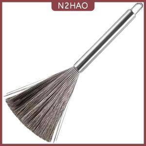 N2HAO 304 Stainless Steel Pot Brush Cleaning Brush Multi-functional Kitchen Wire Brush Washing Pot Brush Stainless Steel