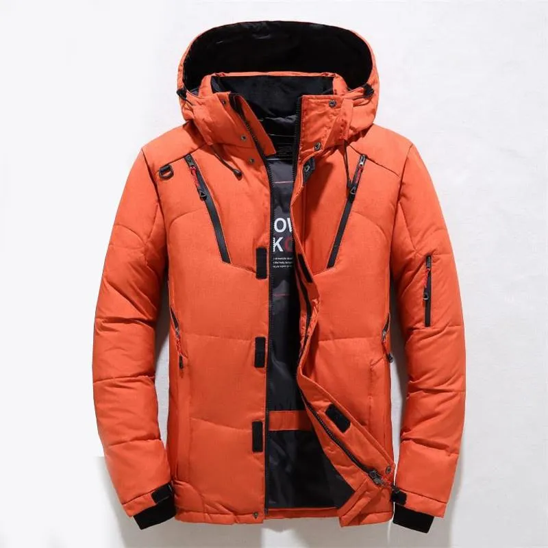 Parka Mens Thick Puffer Jacket Winter Duck Down Jacket For Men