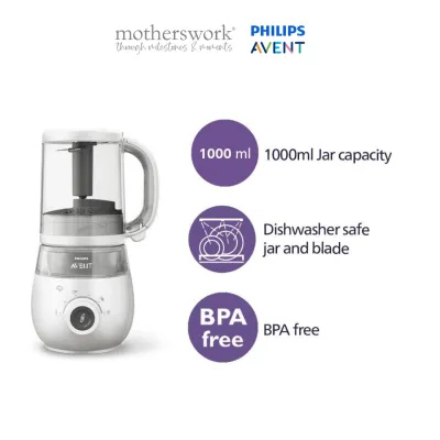 Philips Avent SCF883/02 4-In-1 Healthy Baby Food Maker