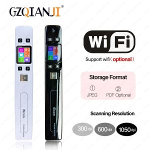 A4 Mini Iscan Document& Images Photo Scanner Wifi 1050 DPI JPG/PDF High Speed Handheld LCD Display for School Business Use New