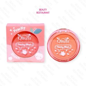 OB-1472 ปัดแก้ม โอบิวซ์ Obuse Peachy Blush