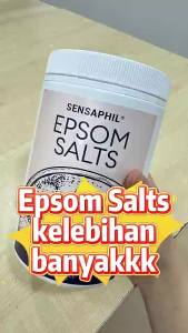 SENSAPHIL Epsom Salts 300g/ 1Kg -Magnesium Sulfate For Bath Foot And Baby Use Garam Rendam Kaki