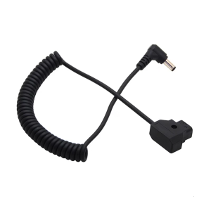 Camera Spring Cable D-Tap Male Connector To for DC 5.5x2.5mm Plug Power Cord Cable For BMCC BMPC 4K Camera​ Charging Cab