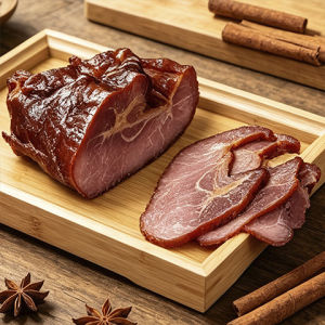 Large pieces of soy sauce-flavored pork spiced braised lean meat vacuum cooked food ready to eat original cut spicy cooked meat