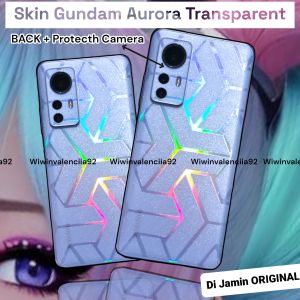 2023 Skin Rainbow Machine Born 3D OPPO A18 A98 A38 A78 A58 A36 A17 A17K A57 A54 A55 A53 A52 A77s A74 A76 A95 A92 A96 A16 A16E A16k A31 Garskin Aurora Hologram Transparent Clear+Antigores Belakang Gores Jamur Motif Transformer Film Plastik Back 5G 4G S K E