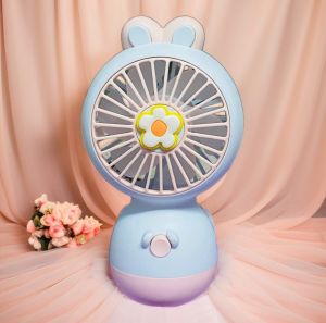 Quạt Hoa Mini Sáng Tạo - Sạc USB Quạt Để Bàn & Cầm Tay Yên Tĩnh - Dễ Thương & Tiện Lợi Có Chân Đế - Vật Dụng Thiết Yếu Cho Học Sinh