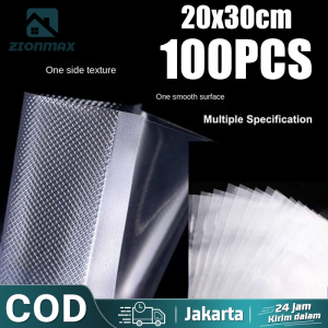 [20 X 30cm] 100 PCS Plastik Vacuum Polos I Plastik Vakum Makanan I Vacuum Polos I Plastik Vacuum Pabrik