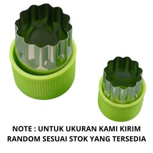 Cetakan Mini Pemotong Sayur & Kue Stainless /Alat Pencetak Buah Wortel Sushi Maker Food Grade -HOMIA