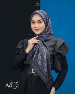 Jilbab Hijab Segiempat Terbaru Adria Scarf Arrafi Voal Kerudung Segi Empat