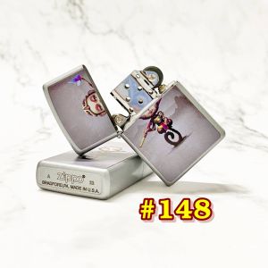 BẬT LỬA ZIPPO SƠN TỈNH ĐIỆN 2 MẶT CÓ MỘC HÌNH TÂY DU KÝ