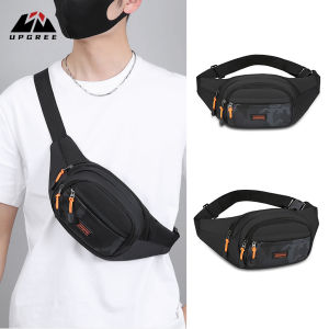 UPGREE Men Bag Chest Bag Shoulder Bag Fashion Waist Bag Color Blocking  Oxford Waterproof Bag Large Capacity Leisure Bag Street Bag Casual Bag Lightweight Messenger Bag Sports Bag