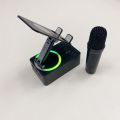 K98 mobile phone holder Bluetooth speaker power bank 3-in-1 multifunctional smart all-in-one machine with microphones. 
