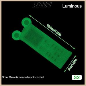 LEYOUFU Silicone Remote Control Protective Cover Air Condition TV Remote Control Waterproof Case Bear Ear Fluorescence Dustproof Cover