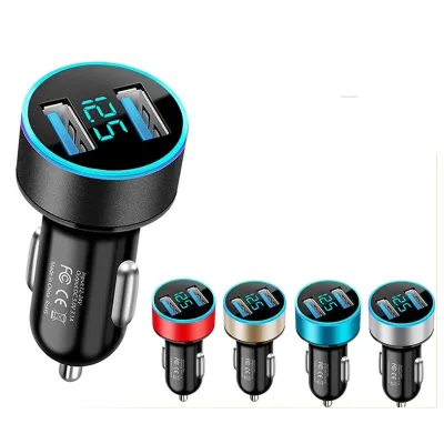 Car Charger Super Fast Charging Usb Cigarette Lighter Conversion Plug Fast Charging Dual Port 12V 24V